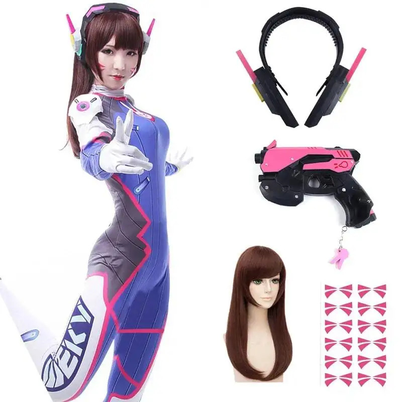 Dva Cosplay Prop - بدلة أنمي نسائية ضيقة، زي دي