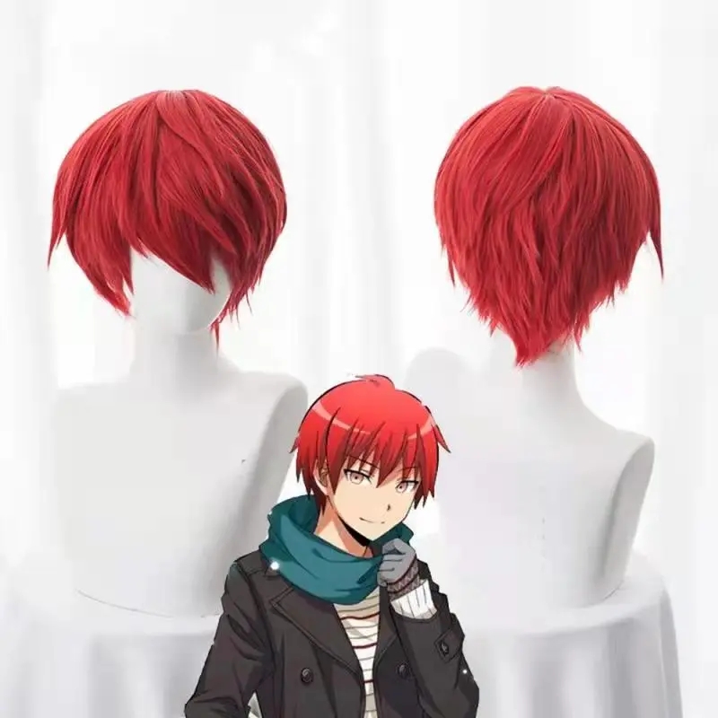Cosplay Flame Prop - شعر مستعار تأثيري الأحمر للاغتيال الفصول