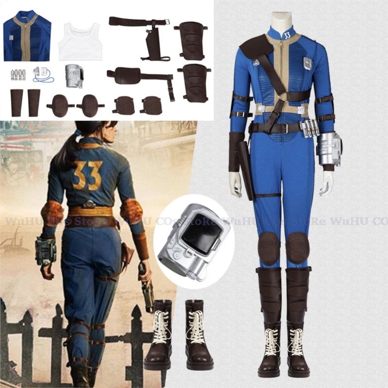 Fallout Cosplay Prop - زي لوسي تأثيري للنساء ، سقوط