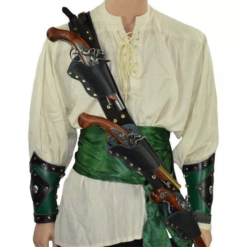 Cosplay Prop Pistol - عصر النهضة القراصنة فلينتلوك مسدس حامل