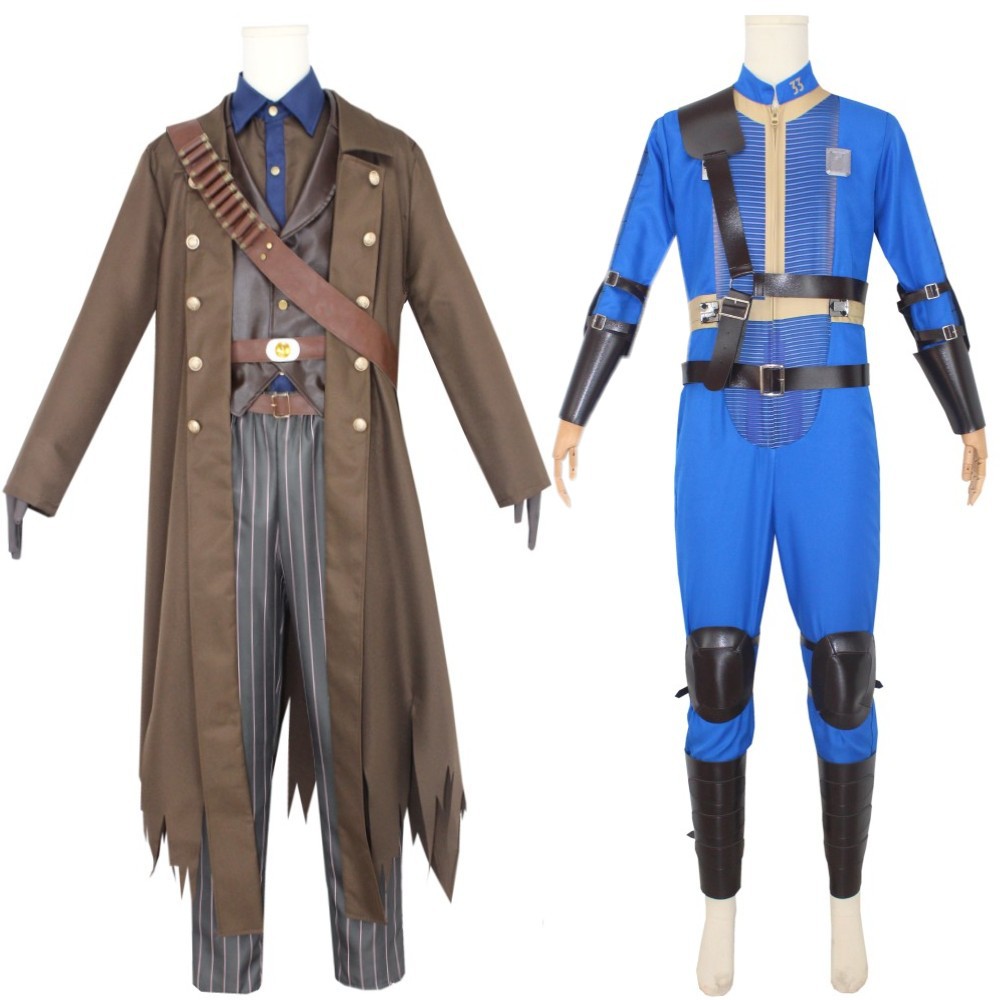 Fallout Cosplay Prop - زي لوسي التنكري للبالغين، بدلة قطعة