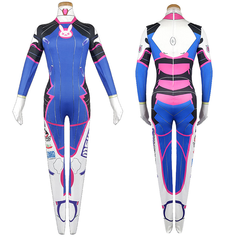 Dva Cosplay Prop - لعبة Dva أزياء تنكرية لباس ضيق