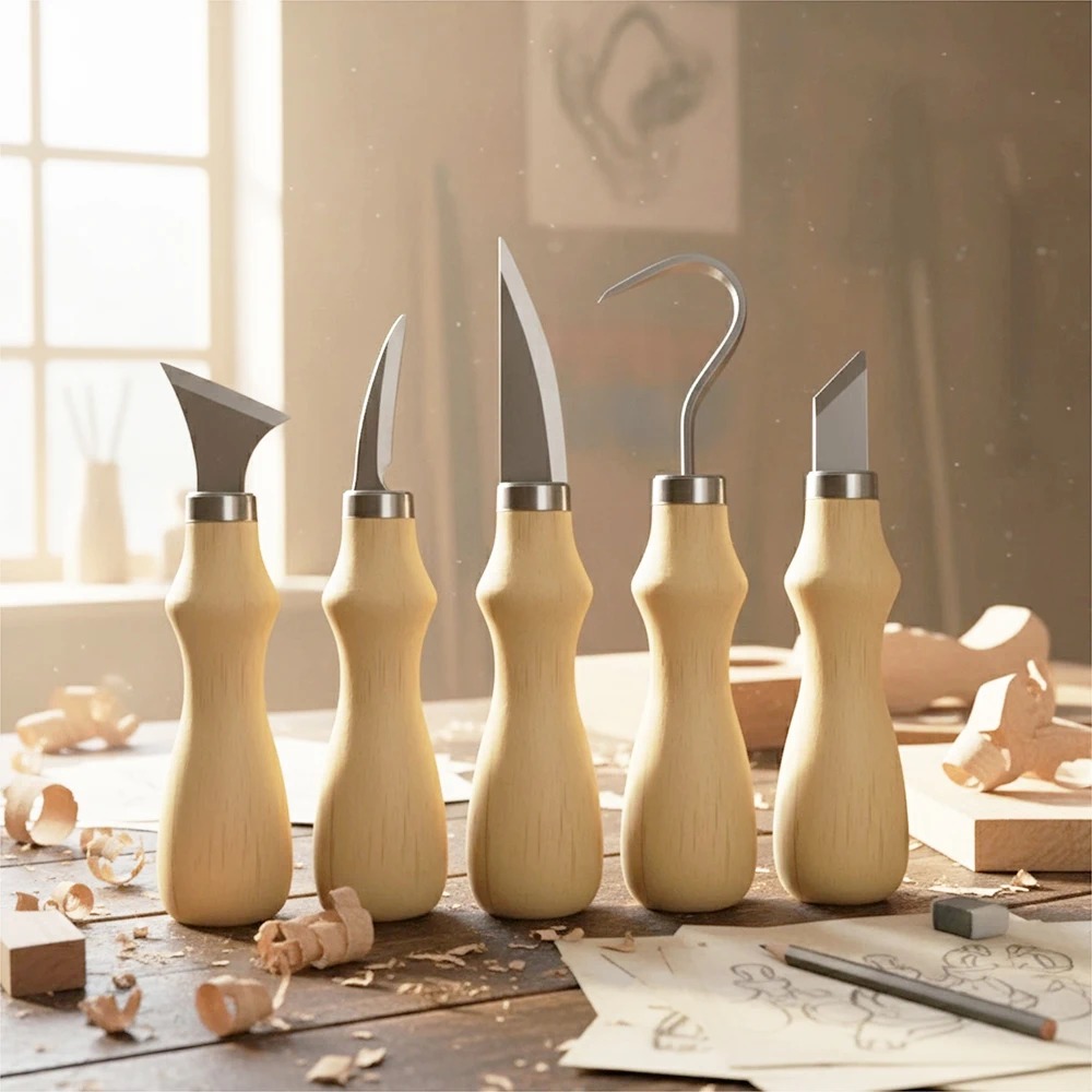 مجموعة أدوات نحت الخشب مكونة م - مراجعة Craft Knife Set وسعره