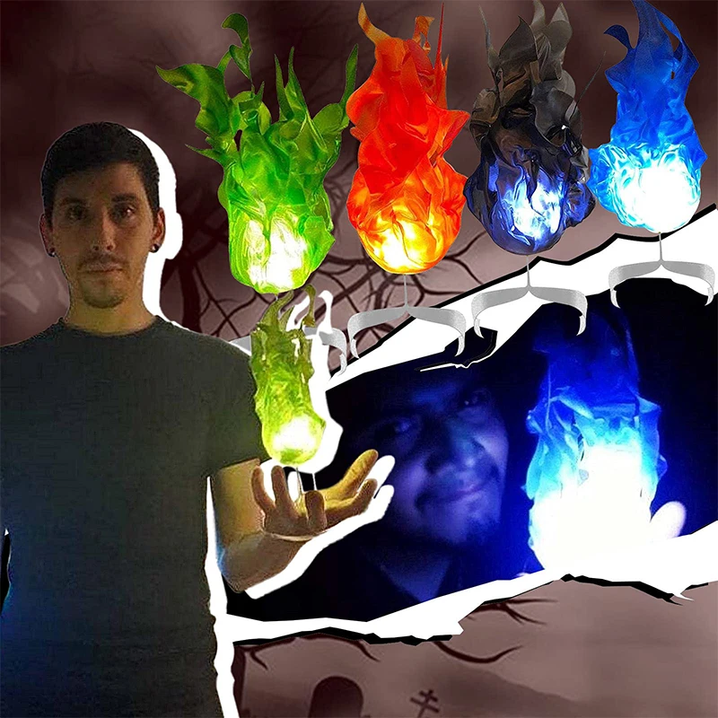 كرة نارية عائمة جديدة للهالوين - مراجعة Cosplay Fireball Prop وسعره