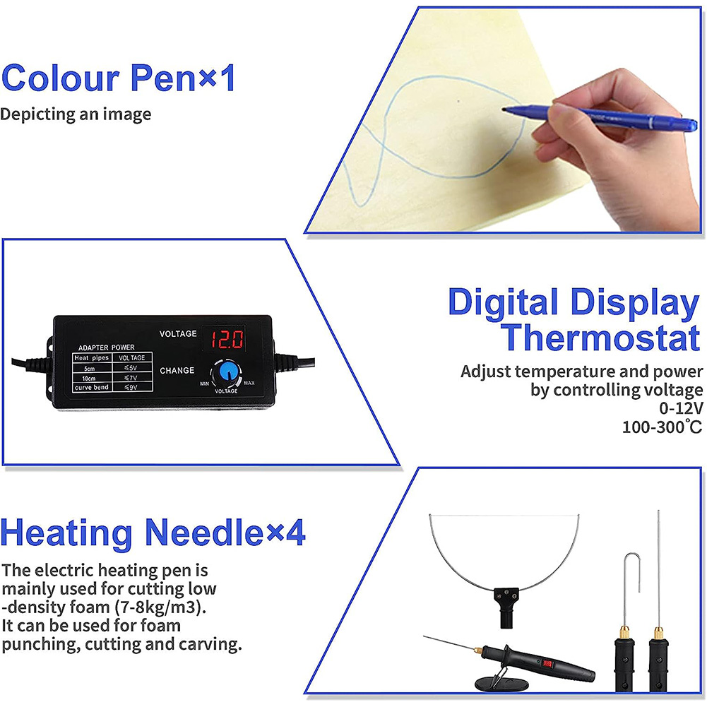 Heated Foam Cutting Pen Set wi - مراجعة Craft Knife Set وسعره