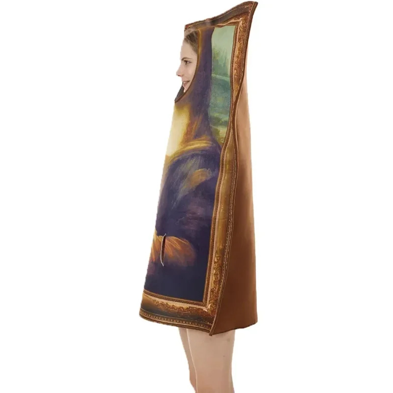 لوحات CyFamous زي الموناليزا م - مراجعة Cosplay Prop Painting وسعره