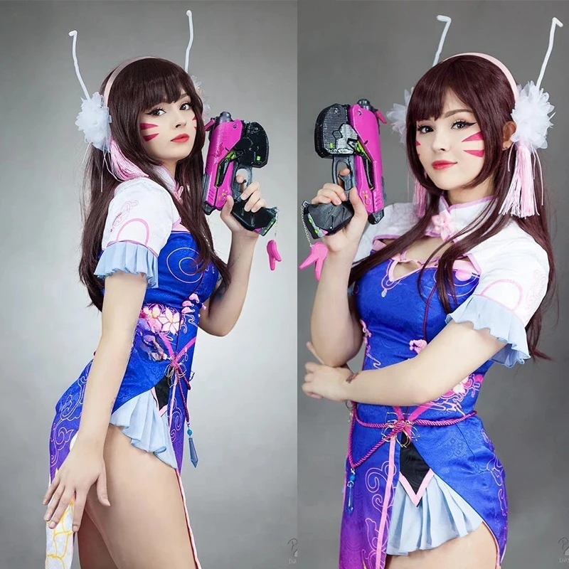 رولكوس OW D.VA-طويل الشعر الاص - مراجعة Dva Cosplay Prop وسعره