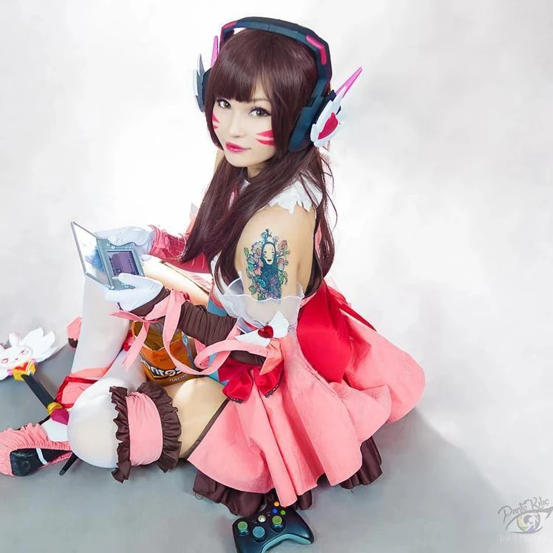رولكوس OW D.VA-طويل الشعر الاص - مراجعة Dva Cosplay Prop وسعره
