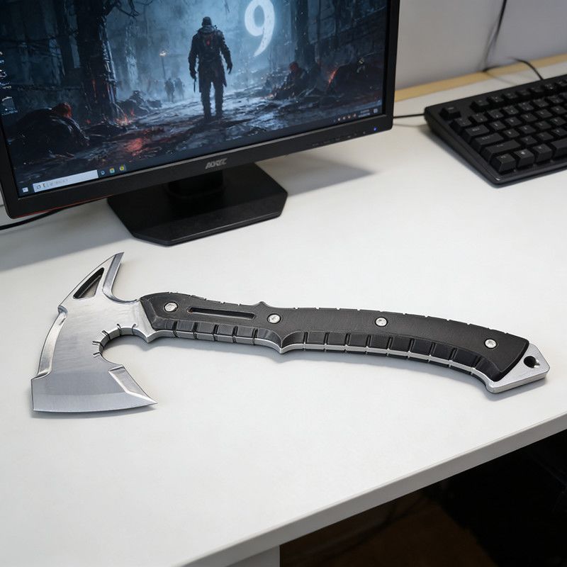 فأس بلاستيكي مطبوع ثلاثي الأبع - مراجعة Cosplay Prop Axe وسعره